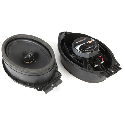 PowerBass OE692-GM2 6" x 9" 2-Ohm OEM Replacement Coaxial Speakers for Chevy/GMC
