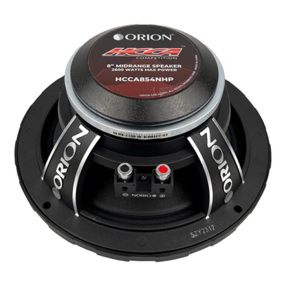 Orion HCCA854NHP 8" 2600W Max 4-Ohm Car Audio Bullet Midrange Speakers (Pair)