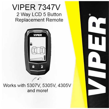 Viper 7347V 2-Way LCD Replacement Remote Control for 7345V