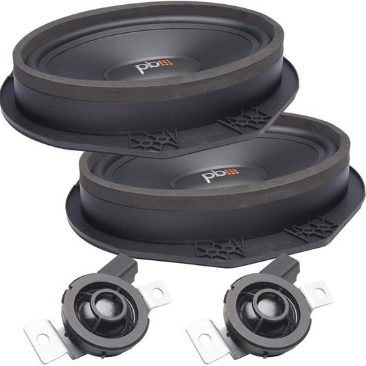 PowerBass OE69C-FD 6x9 OEM Replacement Component Speaker System for Ford/Lincoln