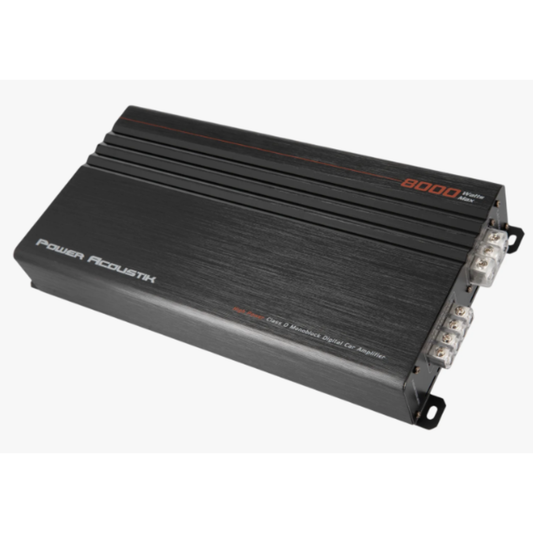 Power Acoustik CA1-8000D 1-CH Monoblock 8000W Max Class-D Car Audio Amplifier