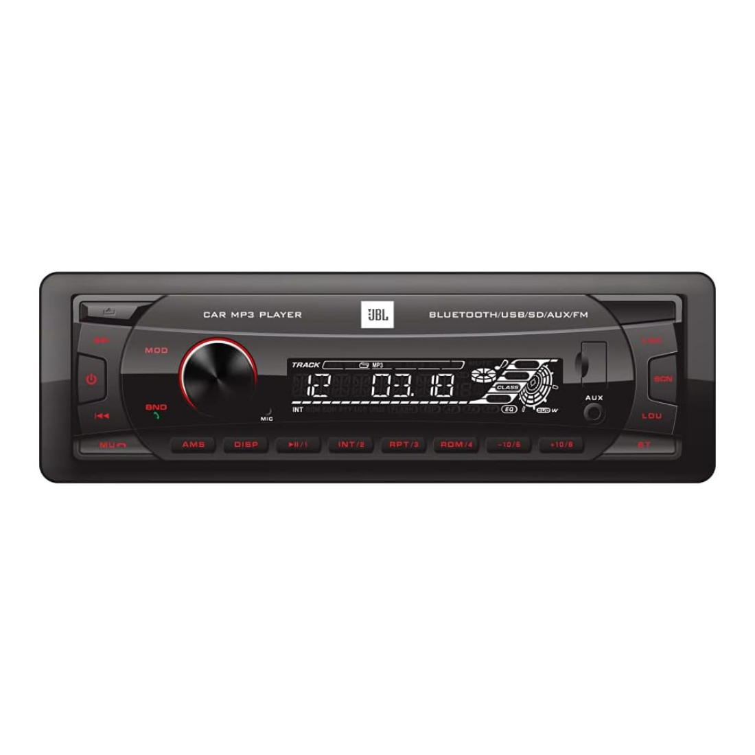 JBL Celebrity 100 1-DIN Mechless Car Stereo MP3/Bluetooth/USB/SD/AUX/FM Receiver