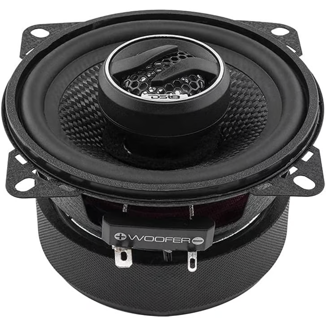 DS18 ZXI-44 4" 2-Way 150W Max 4-Ohm Car Coaxial Speakers w/ Kevlar Cone (Pair)