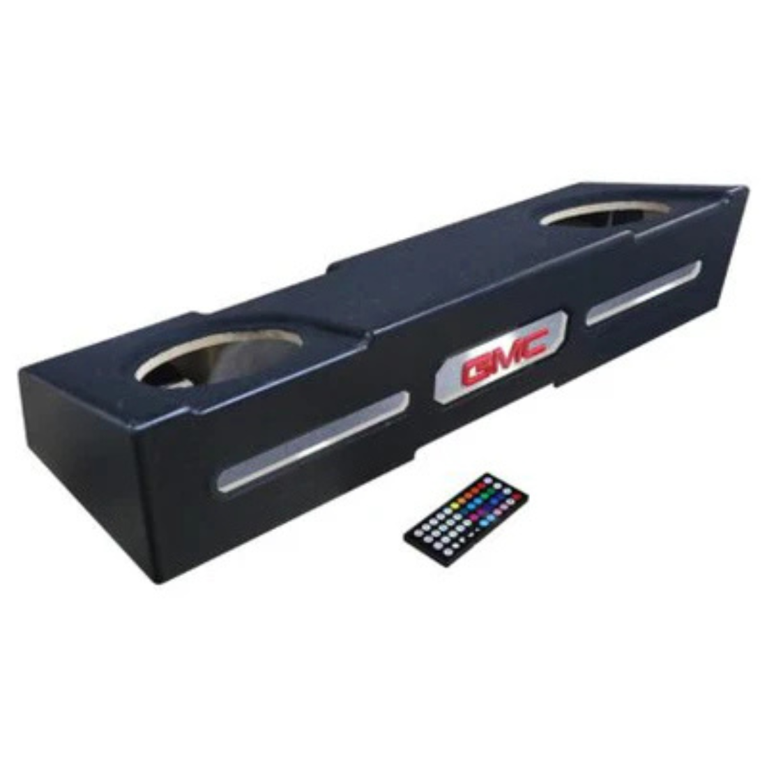 QPower QL-GMC19210 Dual 10" Vented Sub Enclosure w/ RGB for GMC 2019-24 Crew Cab