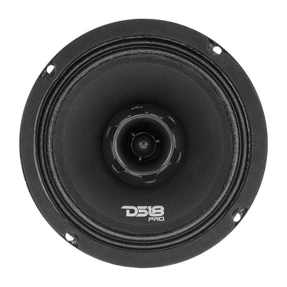 DS18 PRO-ZT6 450 Watts Max Power 4 Ohm 6.5" 2 Way Midrange Stereo Car Audio Speakers
