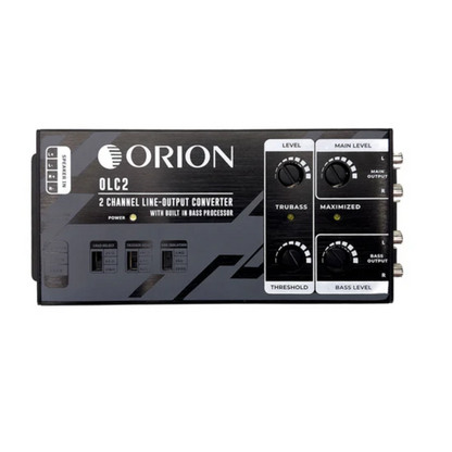 Orion OLC2 2-Channel Line Output Converter with Bass Processor & Bass Knob
