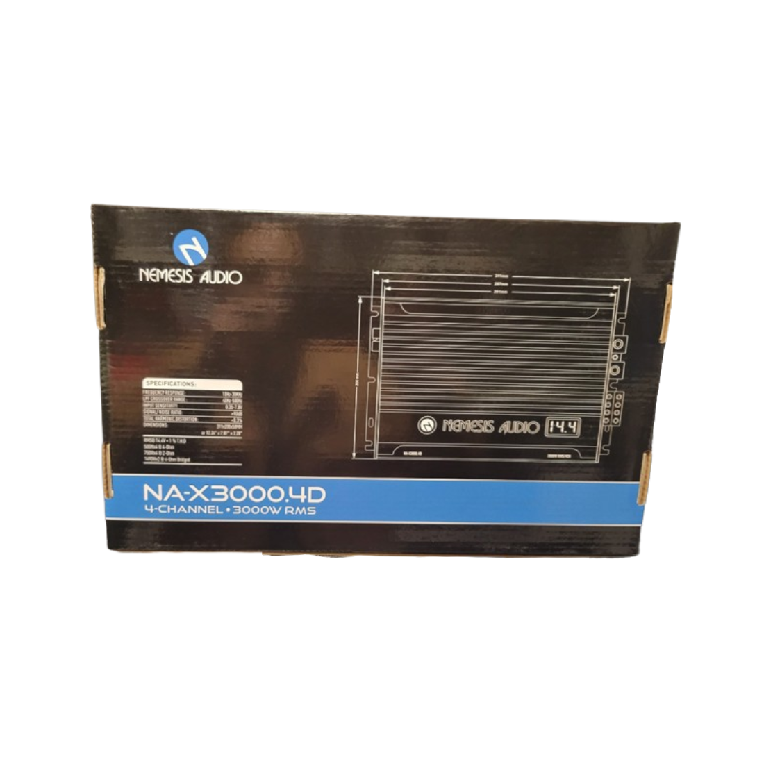 Nemesis Audio NA-X3000.4D 4-Channel 750W x 4 RMS @ 2-Ohm Class-D Car Amplifier