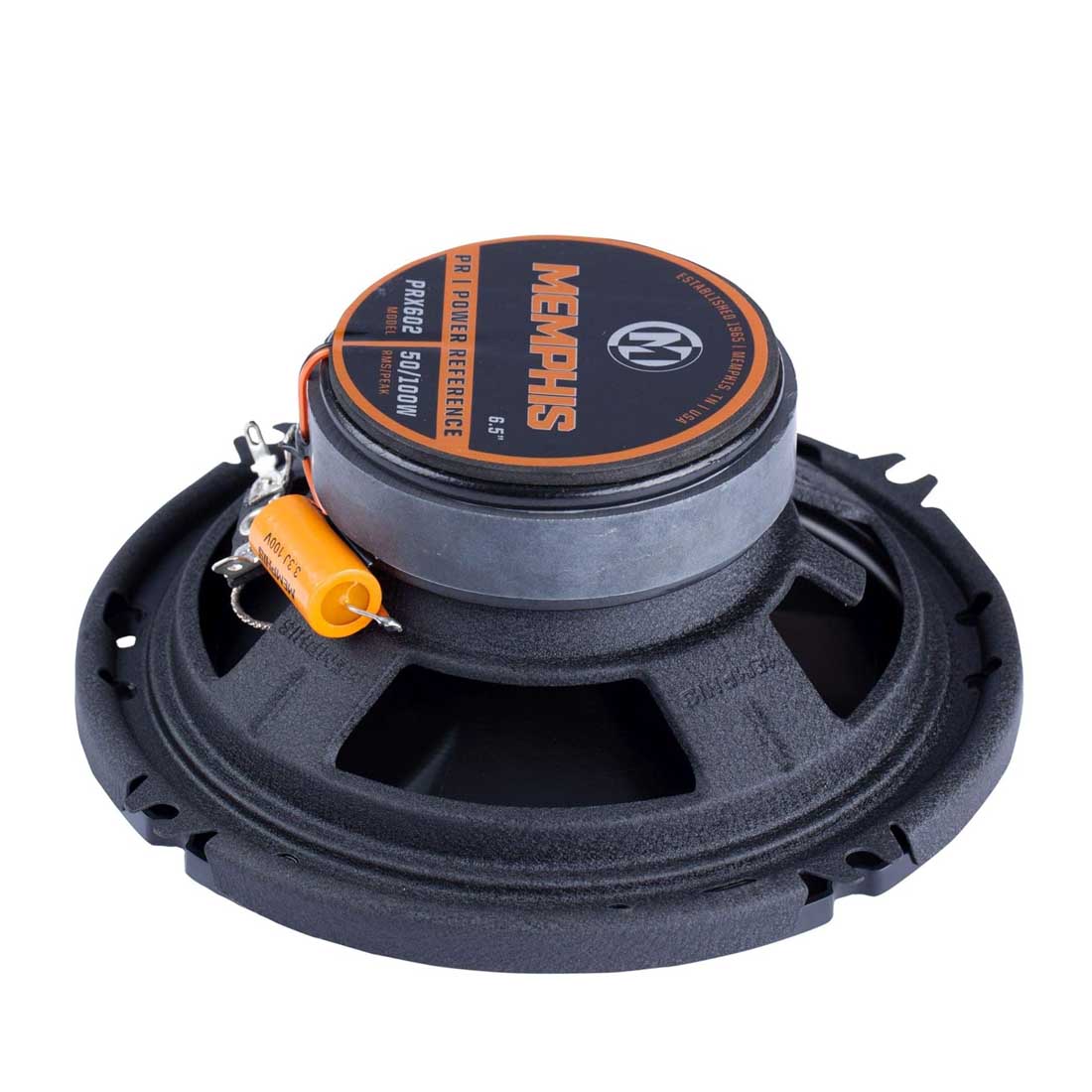 Memphis Audio PRX602 6.5" 2-Way 100W Max Coaxial Speakers w/ Swivel Tweeters