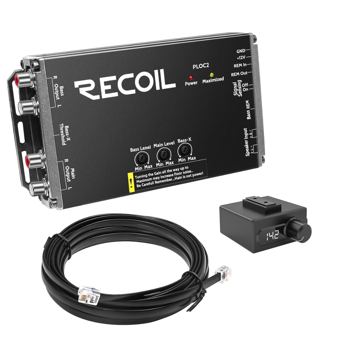 Recoil Audio PLOC2 2-Channel Line Output Converter w/ Bass Boost Technology