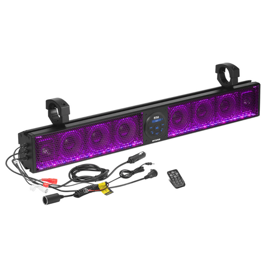 Boss Audio BRT36RGB 36" Bluetooth Amplified ATV UTV Sound Bar Speaker System
