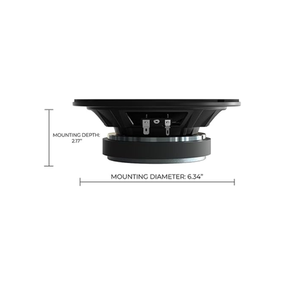 Orion CSH65 6.5" 800W Peak 4-Ohm Shallow Mount Slim Midrange Speakers (Pair)