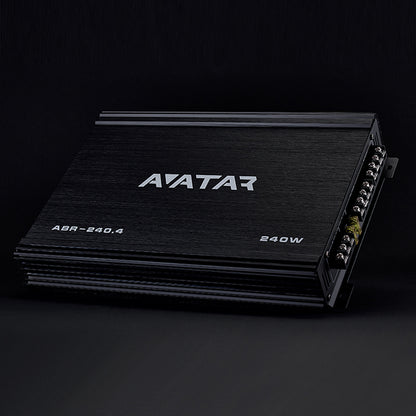 Avatar ABR-240.4 4-Channel 240 Watts Power Class-AB Car Audio Amplifier