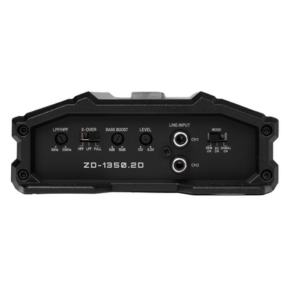 Hifonics ZD-1350.2D 2-Channel 1350W Max Class-D Full Range Car Audio Amplifier