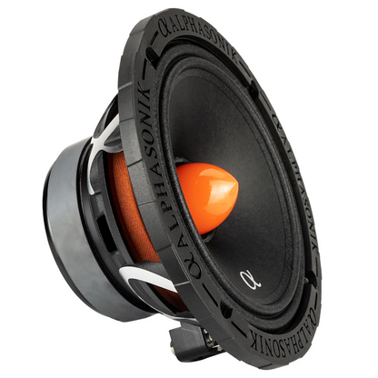 Alphasonik VCA658 6.5" 1400W Max 8-Ohm Car Audio Mid-Range Speakers (Pair)
