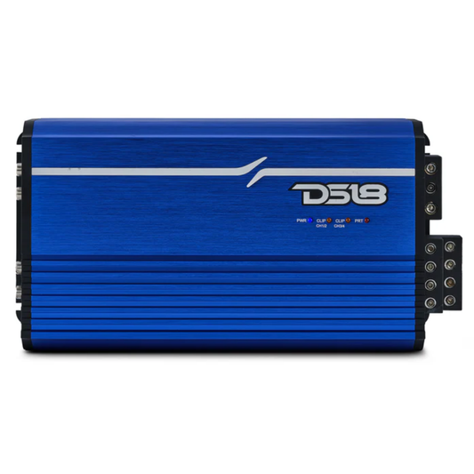 DS18 FRP-2.4K4/BL 4-Channel 2400W RMS Full-Range Class-D Amplifier (Blue)