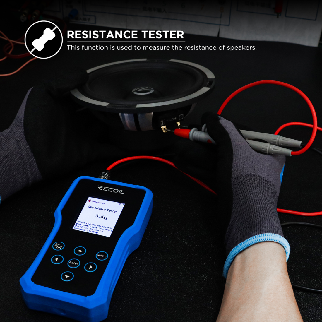 Recoil Audio MST1 Handheld Multifunctional Speaker and Audio System Tester