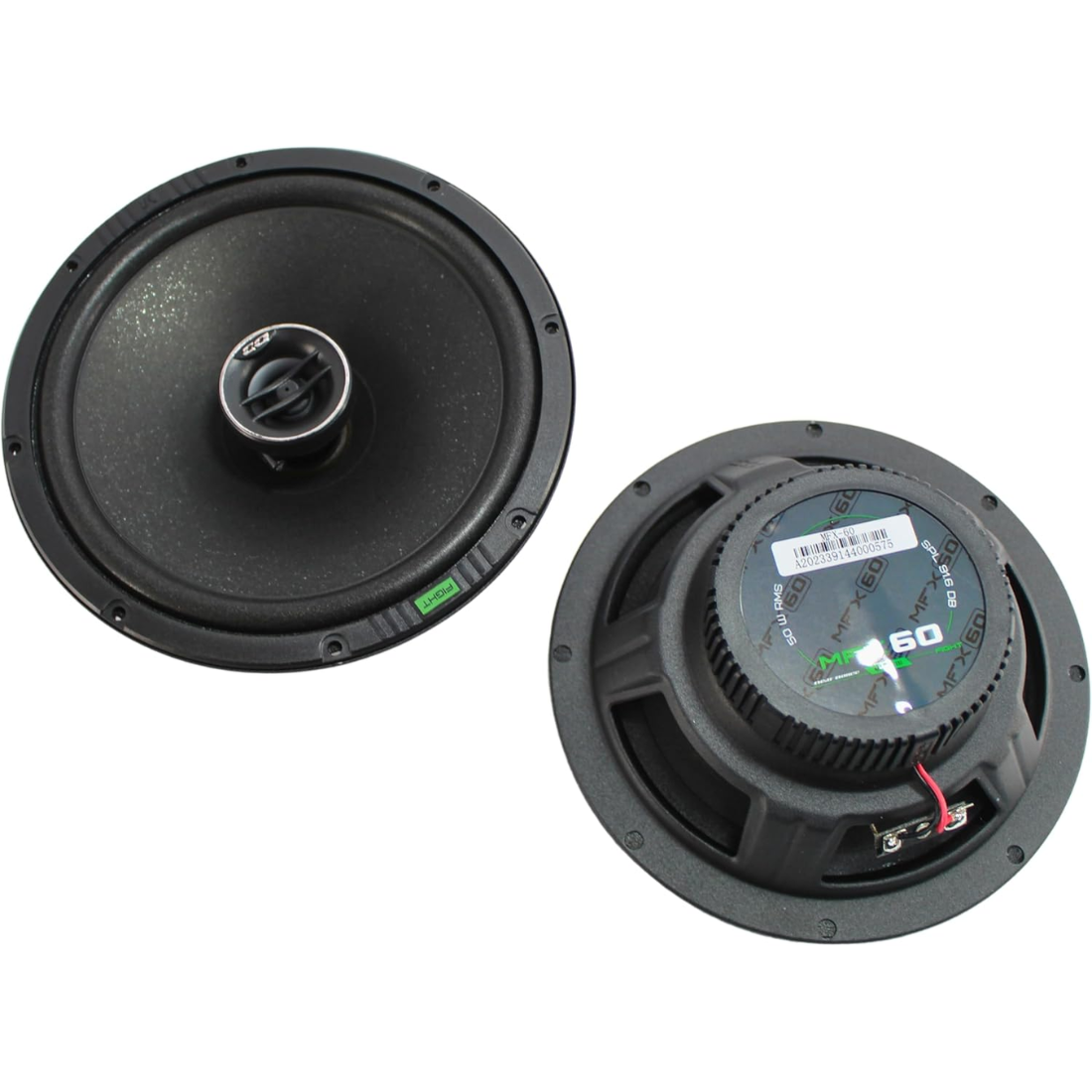 Deaf Bonce MFX-60 Machete 6.5" 100W Max 4-Ohm Car Audio Coaxial Speakers (Pair)