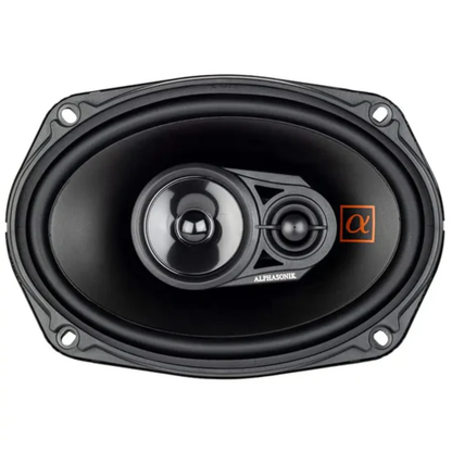Alphasonik NS693 6" x 9" 3-Way 210W Peak 3-Ohm Full-Range Coaxial Car Speakers