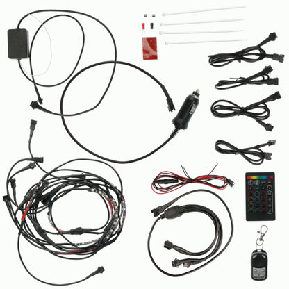 Metra DL-RGBK2 RGB LED 10 Pieces 4" Strip Kit - 2 Remote Types