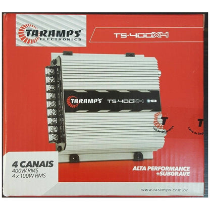 TARAMPS TS 400X4 400 Watts Max Power 2 Ohms 4 Channel Full Range Car Audio Amplifier