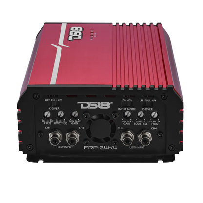 DS18 FRP-2.4K4/RD 4-Channel 2400W RMS Full-Range Class-D Amplifier (Red)