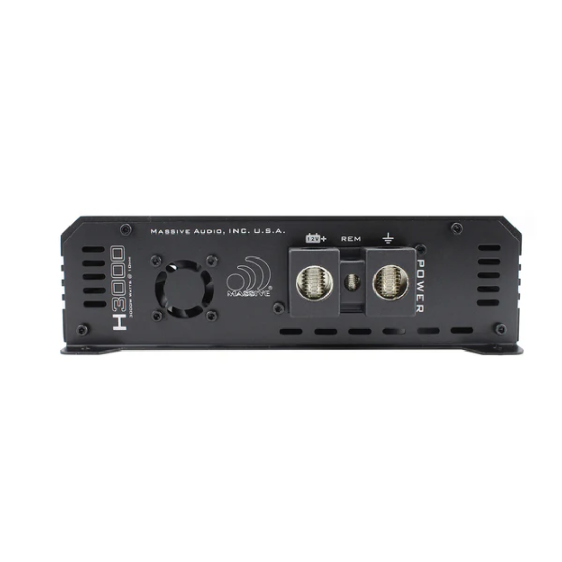 Massive Audio H3000 1-CH Monoblock 3000 Watts RMS @ 1 Ohm Class-D Car Amplifier
