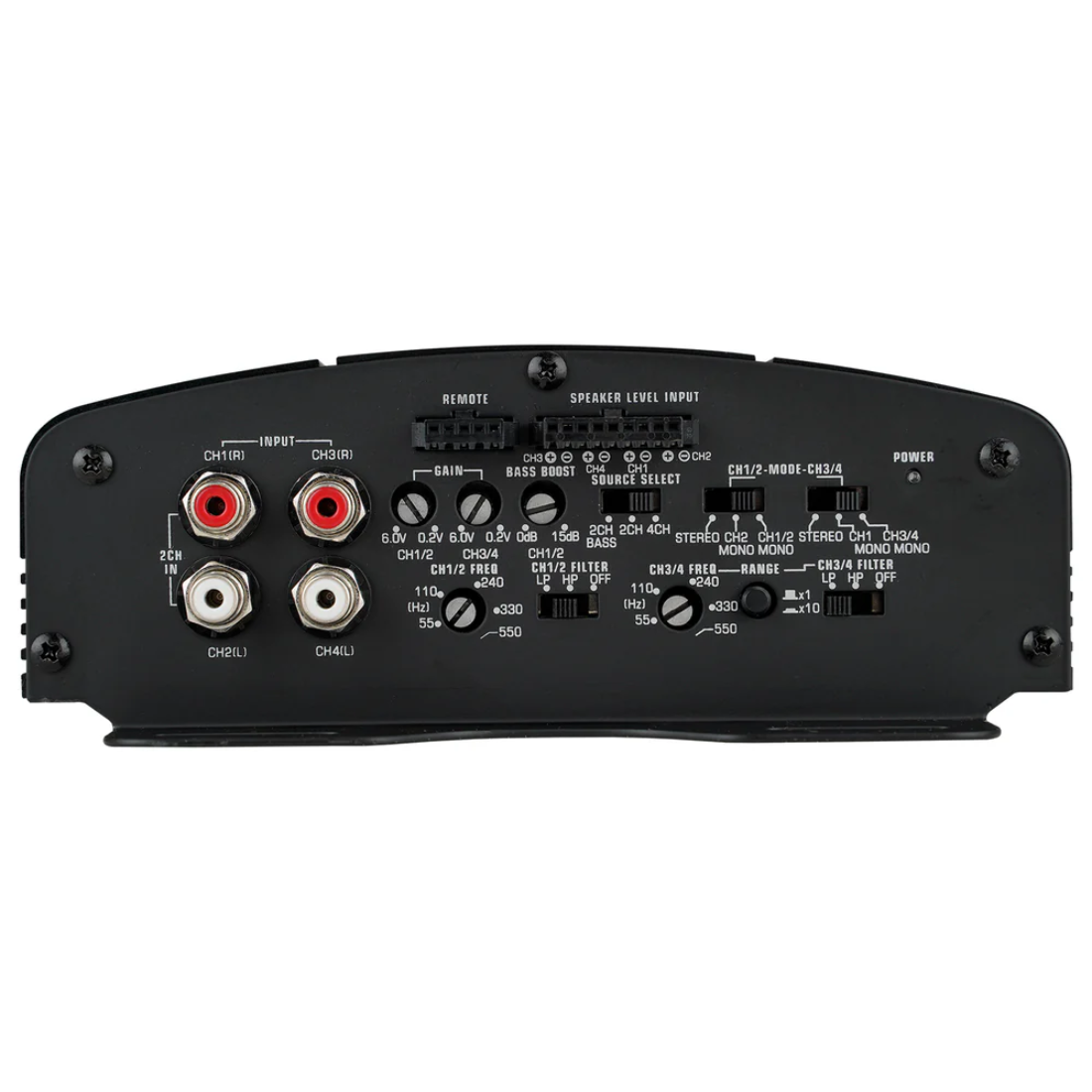 Audiopipe APDLO-2504 4-Channel 2100W Max Class-A/B MOSFET Car Power Amplifier