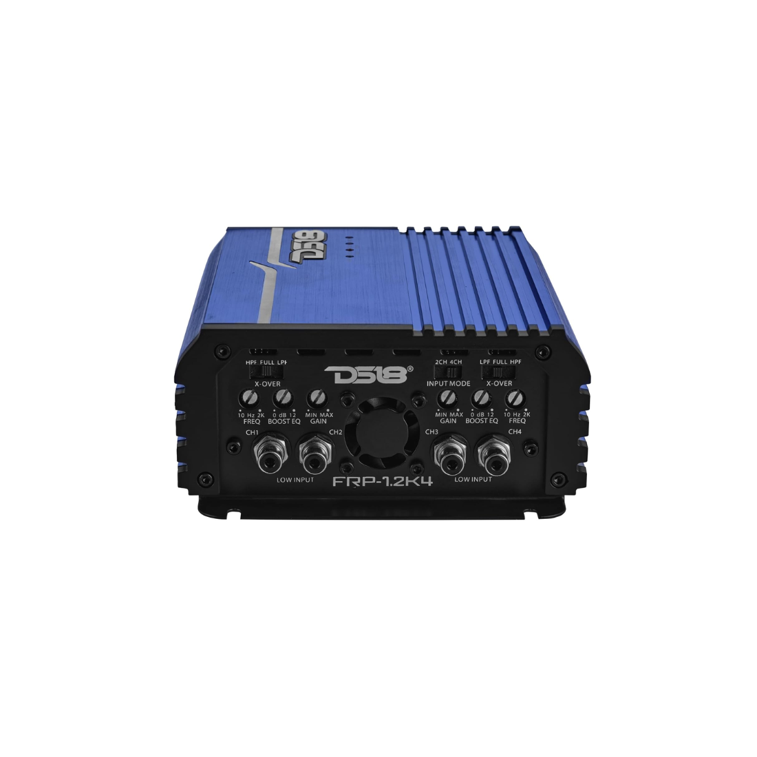 DS18 FRP-1.2K4/BL 4-Channel 1200W RMS Full-Range Class-D Car Amplifier (Blue)