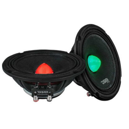 DS18 PRO-FR6NEORGB 6.5" 450W Max 4-Ohm Full Range Loudspeaker w/ RGB (Single)