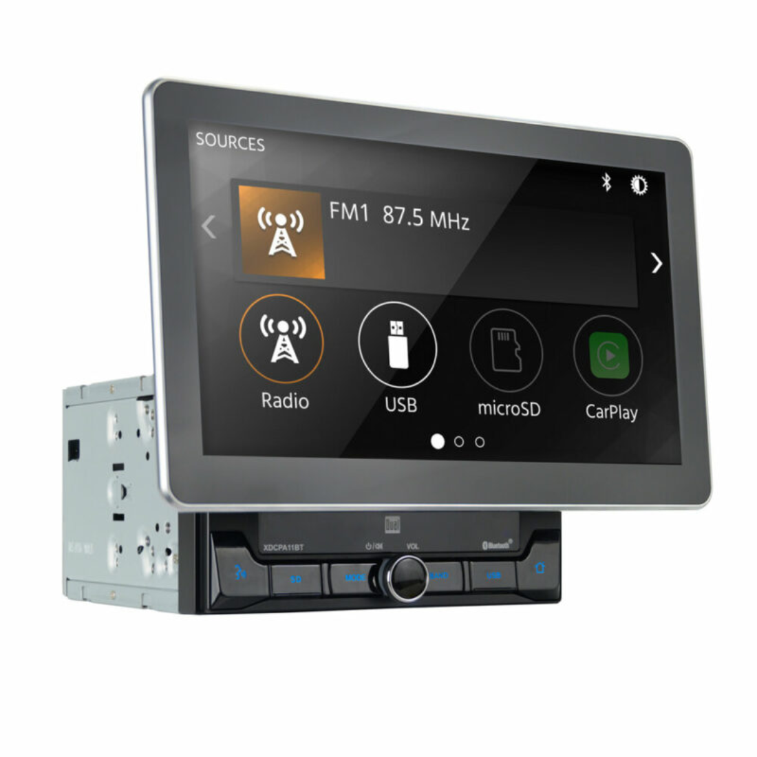 Dual Electronics XDCPA11BT 2-DIN In-Dash Digital Media 10.1" Touchscreen Receiver