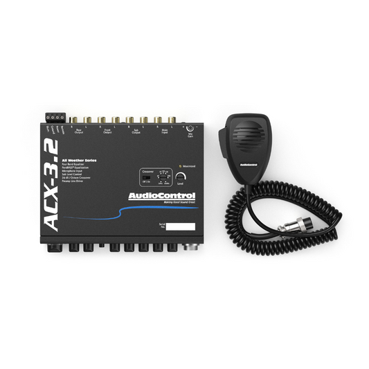 AudioControl ACX-3.2 All-Weather Graphic Equalizer and Crossover with Paging Mic