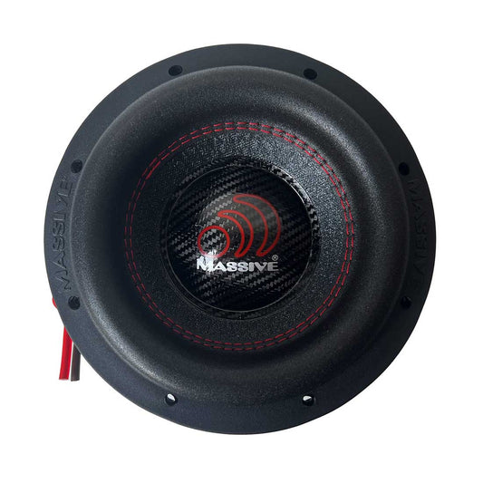 Massive Audio H84 8" 1200W Peak 2.5" Dual 4-Ohm Voice Coil DVC Car Subwoofer