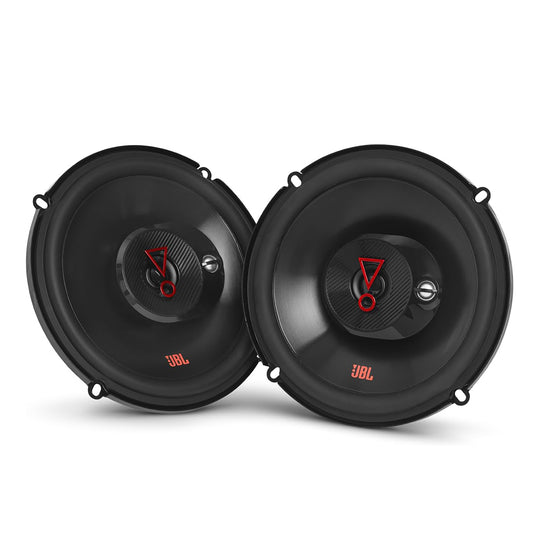 JBL Stage3 637F 6.5” 3-Way 135W Peak 3-Ohm Car Audio Speakers NO GRILL (Pair)