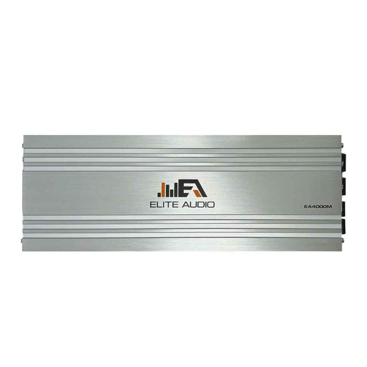 Elite Audio EA4000M 1-CH Monoblock 2000W@1-Ohm Car Amplifier w/ Remote Bass Knob