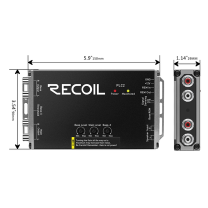 Recoil Audio PLOC2 2-Channel Line Output Converter w/ Bass Boost Technology