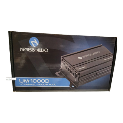 Nemesis Audio UM-1000D 1-CH Monoblock 500W RMS @ 1-Ohm Class-D Slim Amplifier