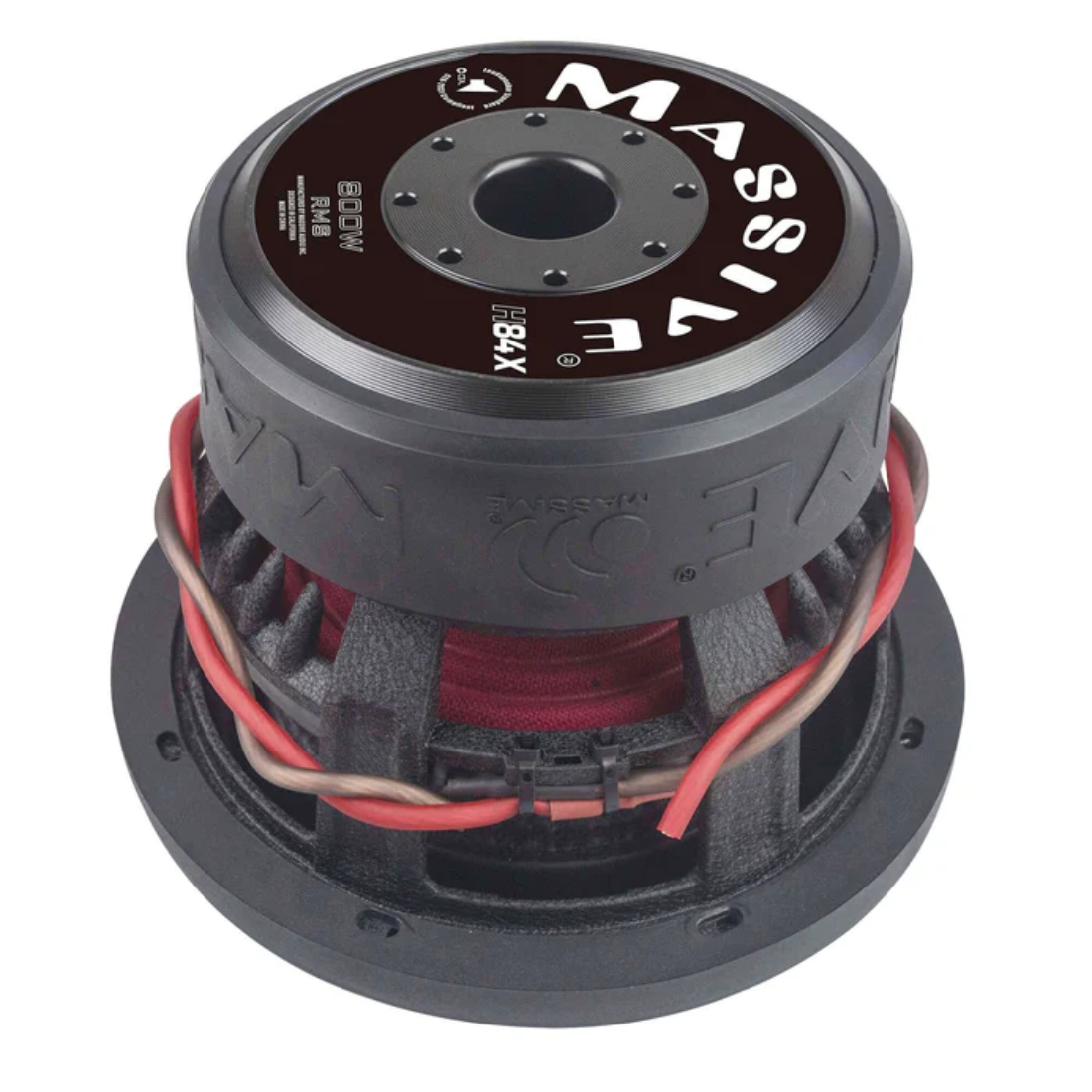 Massive Audio H84X 8" 1400W Peak 2.5" Dual 4-Ohm Voice Coil DVC Car Subwoofer