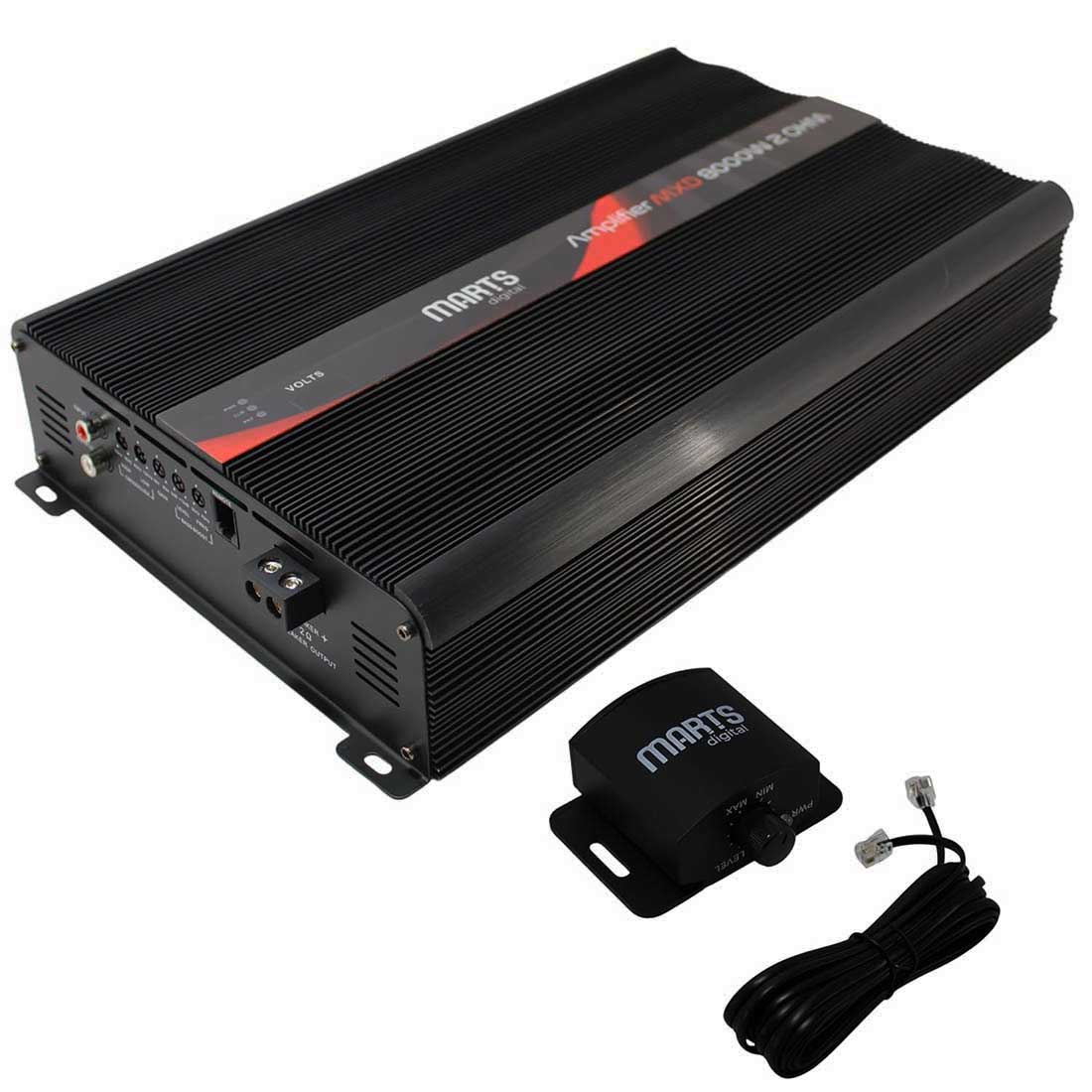 Marts Digital MXD 8000 2 Ohms Monoblock 8000W RMS Class-D Full Range Amplifier