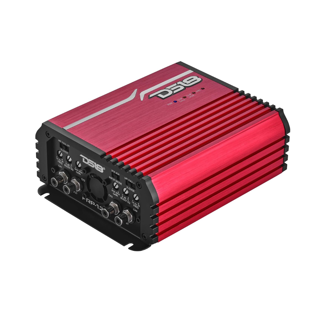 DS18 FRP-1.2K4/RD 4-Channel 1200W RMS Full-Range Class-D Car Amplifier (Red)