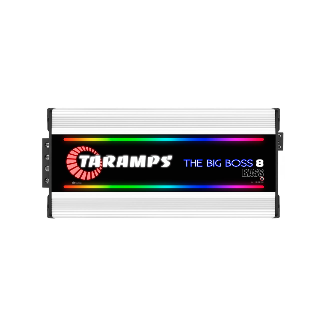 Taramps THE BIG BOSS 8 BASS WHITE 1-CH 8000W RMS 0.5 - 2 Ohms RGB Car Amplifier