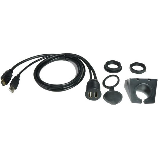 PAC HDMI-USB-CBL Dash Mount 3Ft. Extension Cables for HDMI & USB (HDMIUSBCBL)
