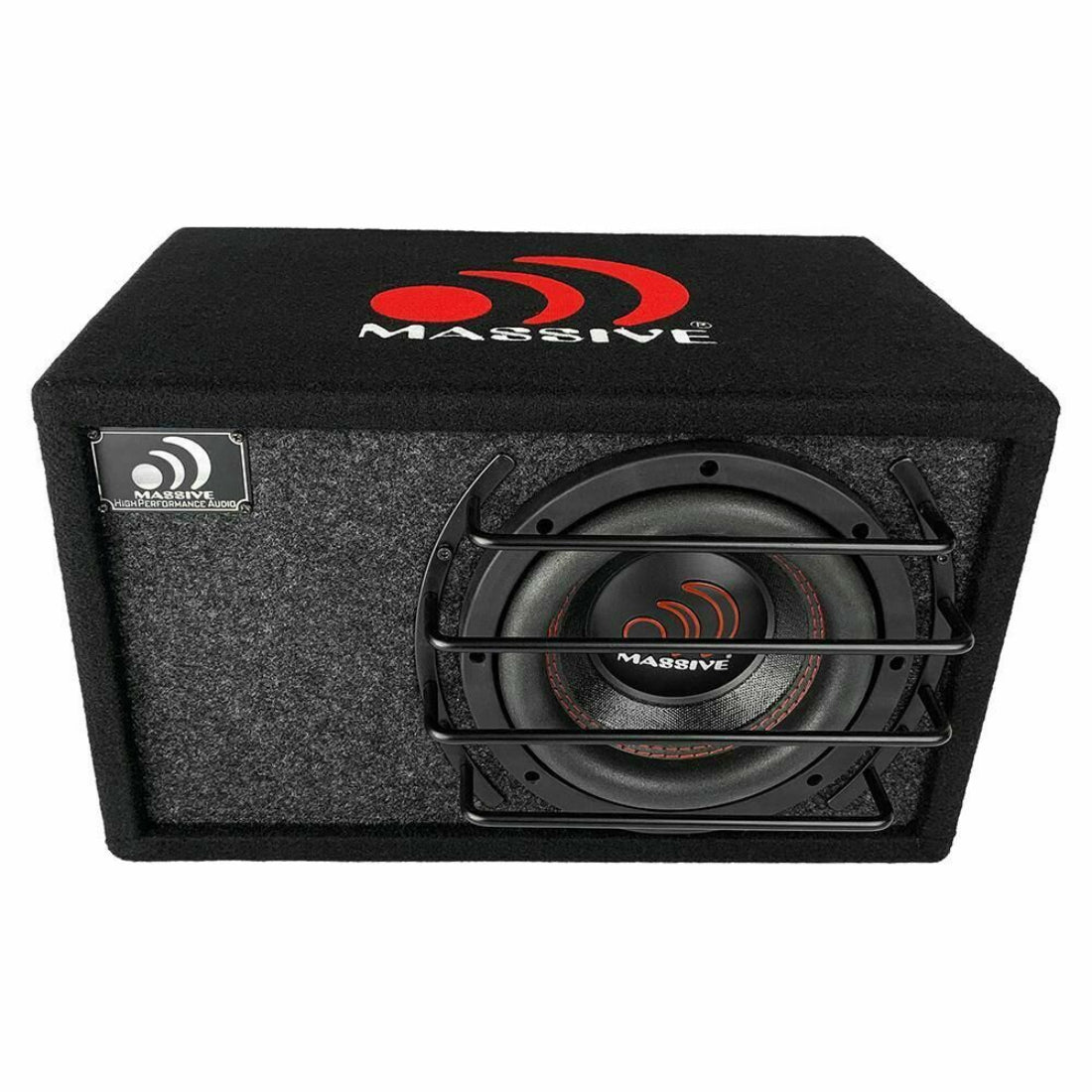 Massive Audio BG8 8" 800W Max Pre-Loaded Car Stereo Ported Subwoofer Enclosure