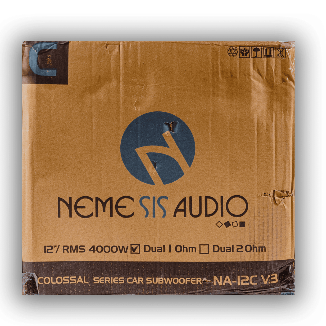 Nemesis Audio NA-12C V.3 D1 12"  8000W Peak Dual 1-Ohm Voice Coil DVC Subwoofer