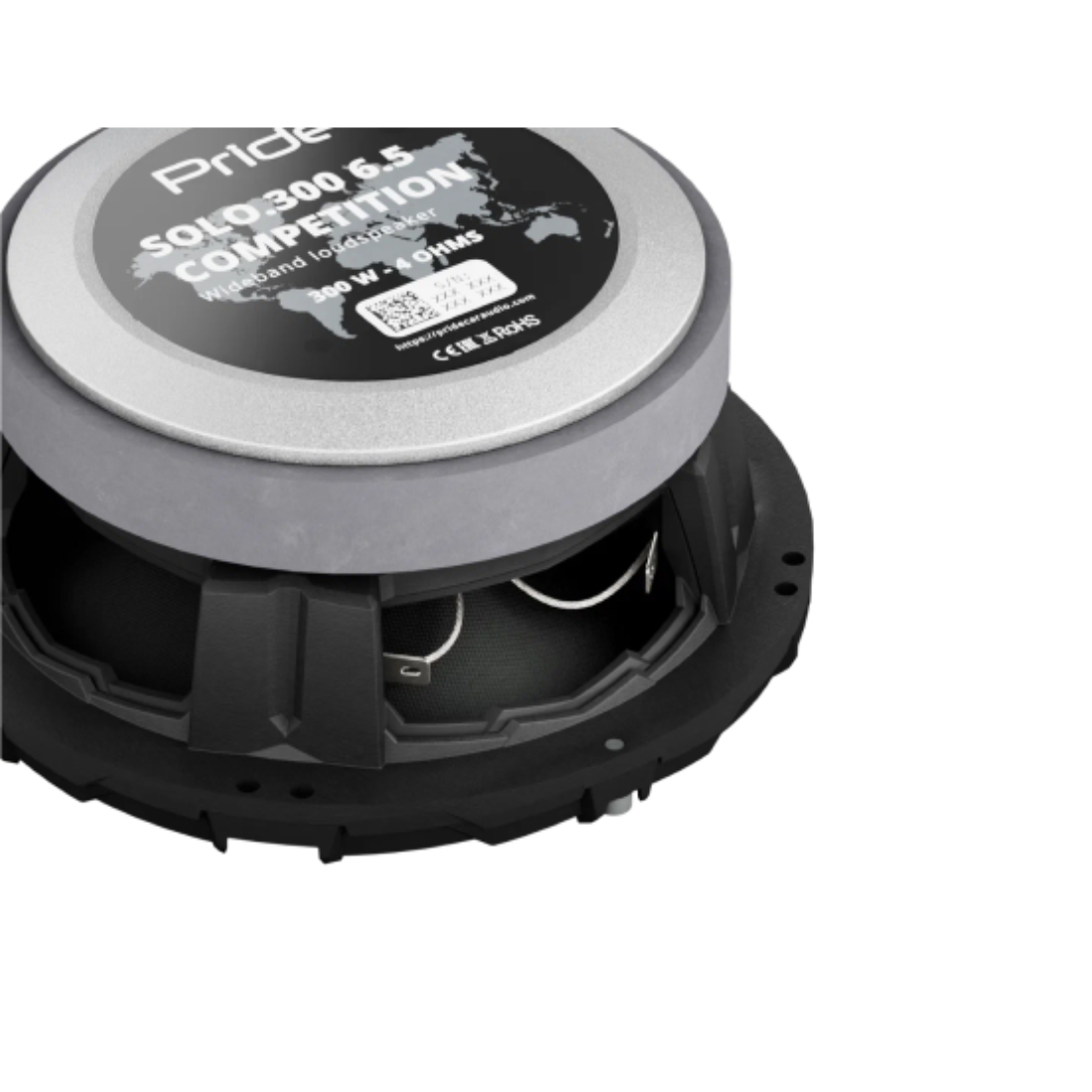 Pride SOLO.300 6.5" 300 Watts RMS Power 4-Ohm Car Audio Speakers (Pair)