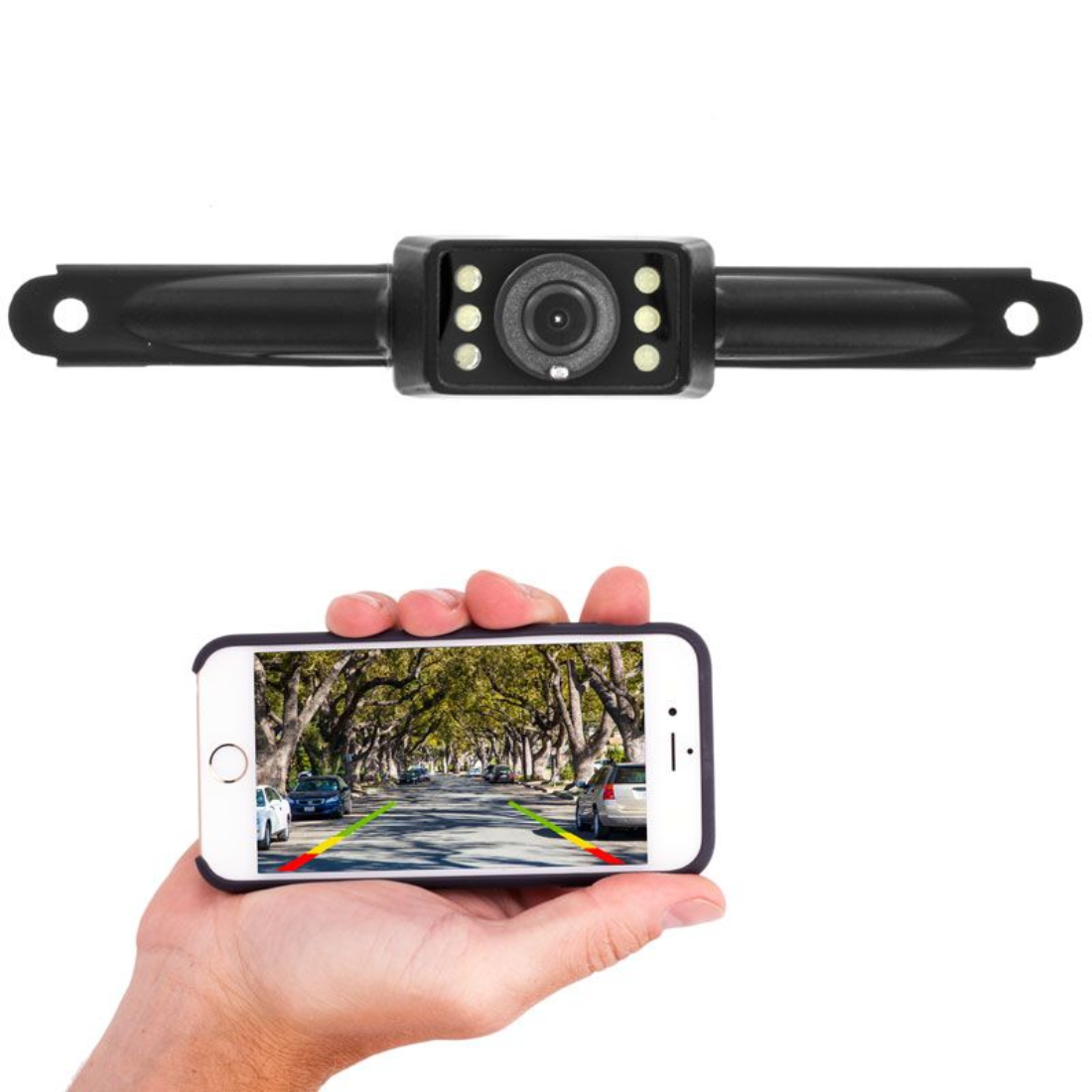 Boyo Vision VTL500R Wi-Fi Wireless License Plate Back-Up Camera w/ Night Vision