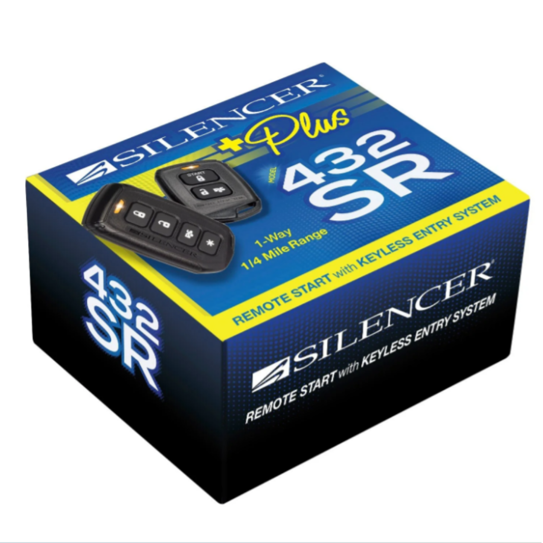 Silencer 432SR 1-Way 1/4 Mile Range Car Remote Start with Keyless Entry System