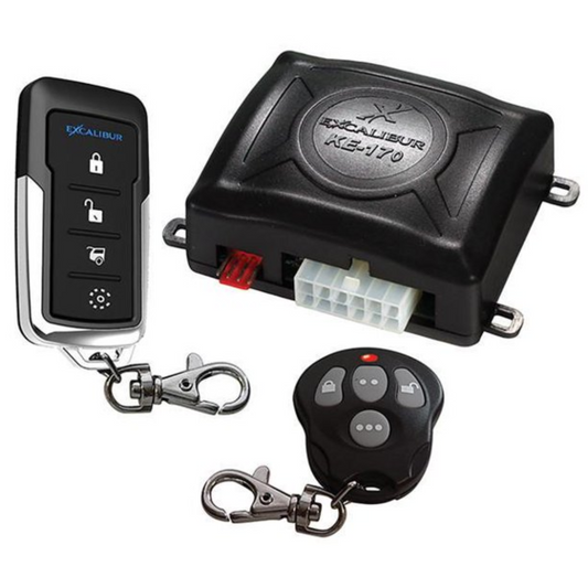 Excalibur KE170 Deluxe Keyless Entry Car Alarm w/ Two 4-Button Transmitters