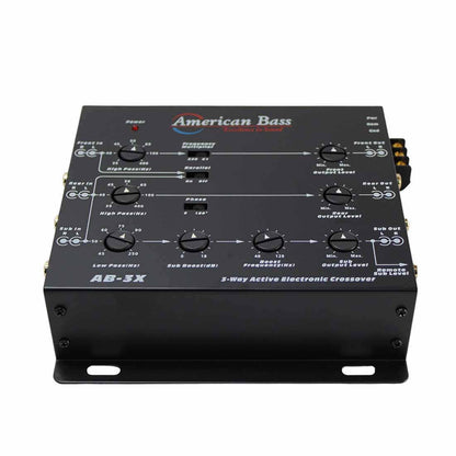 American Bass AB-3X 3-Way Car Audio Active Electronic Crossover