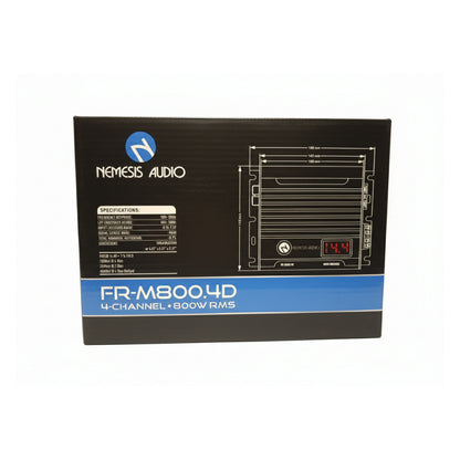 Nemesis Audio FR-M800.4D 4-Channel 800W RMS Class-D Car Compact Amplifier