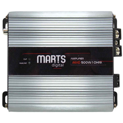 Marts Digital MXD 500 1-OHM 1-Ch Monoblock 500W Full Range Class-D Car Amplifier